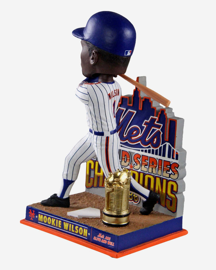 Mookie Wilson New York Mets 1986 World Series Champions Bobblehead FOCO - FOCO.com