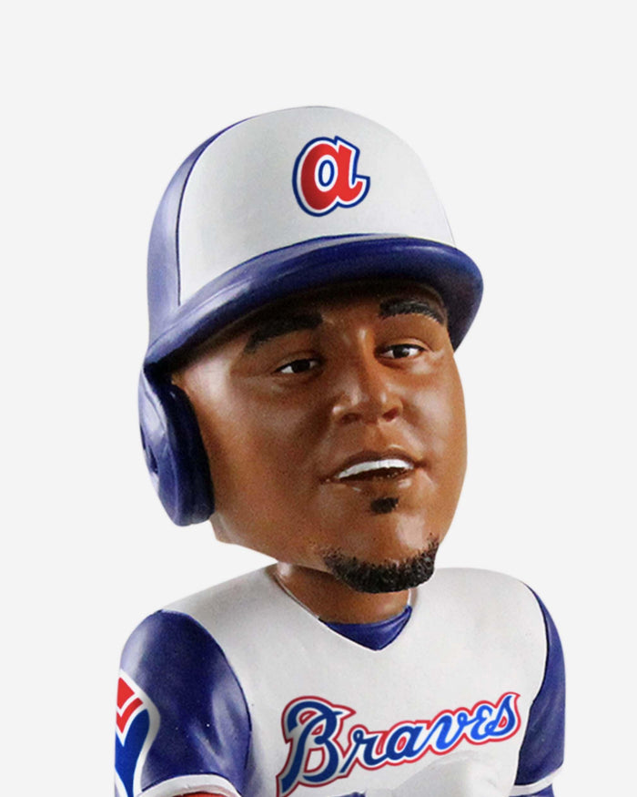 Ozzie Albies Atlanta Braves Retro Jersey Bobblehead FOCO - FOCO.com