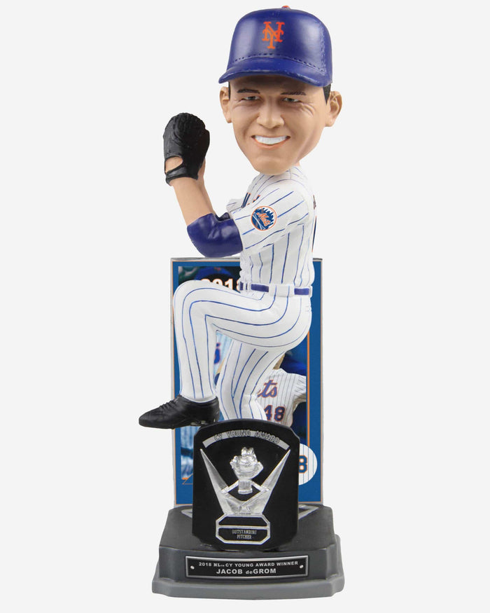 Jacob deGrom New York Mets 2018 NL CY Young Award Bobblehead FOCO - FOCO.com