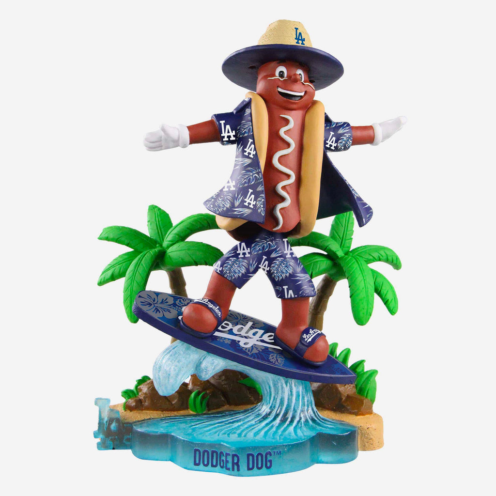 Los Angeles Dodgers Tropical Surf Dodger Dog Bobblehead FOCO - FOCO.com