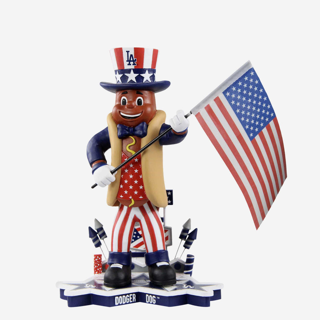 Los Angeles Dodgers 4th of July Dodger Dog Bobblehead FOCO - FOCO.com