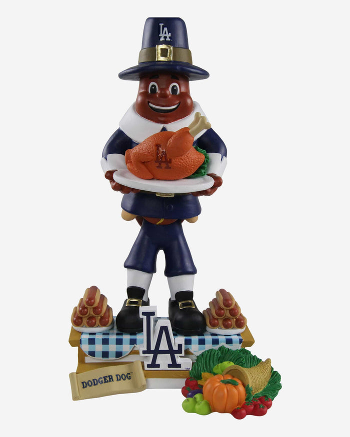 Los Angeles Dodgers Thanksgiving Dodger Dog Bobblehead FOCO - FOCO.com