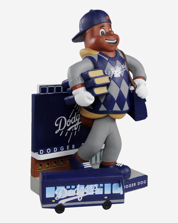 Los Angeles Dodgers Back To School Dodger Dog Bobblehead FOCO - FOCO.com