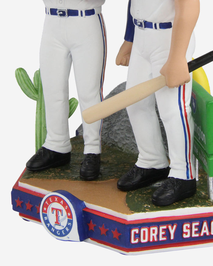 Corey Seager & Marcus Semien Texas Rangers Dual Next Stop Bobblehead FOCO - FOCO.com