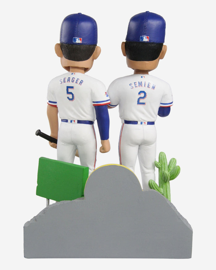 Corey Seager & Marcus Semien Texas Rangers Dual Next Stop Bobblehead FOCO - FOCO.com