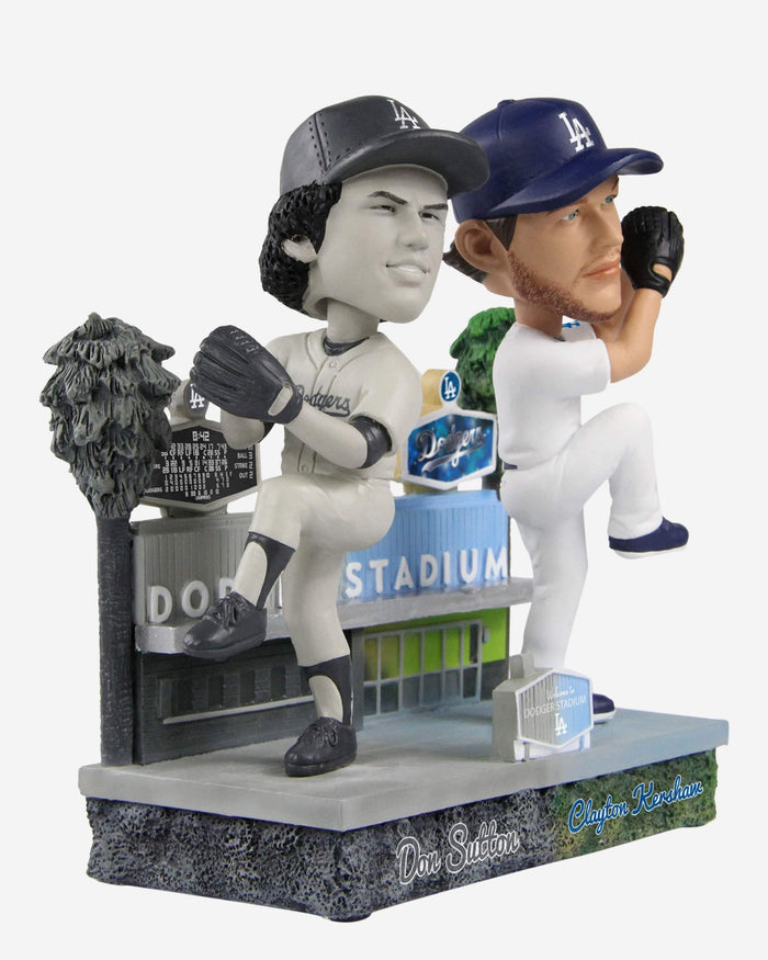 Don Sutton & Clayton Kershaw Los Angeles Dodgers Then And Now Bobblehead FOCO - FOCO.com