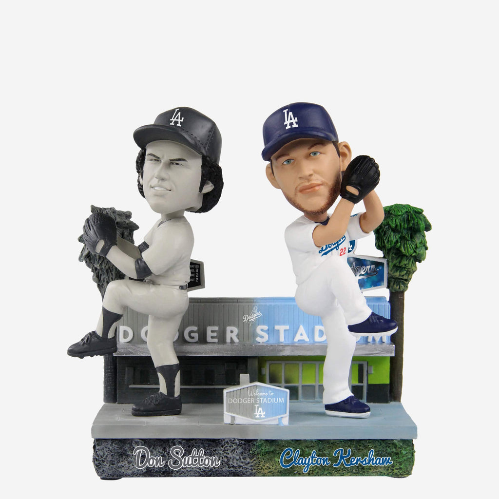 Don Sutton & Clayton Kershaw Los Angeles Dodgers Then And Now Bobblehead FOCO - FOCO.com