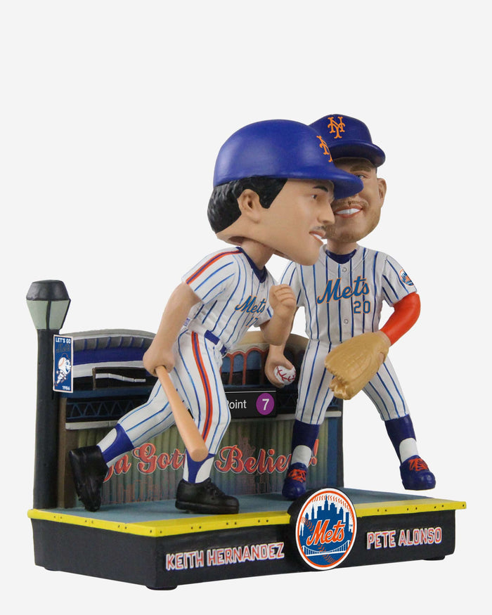 Keith Hernandez & Pete Alonso New York Mets Then And Now Bobblehead FOCO - FOCO.com