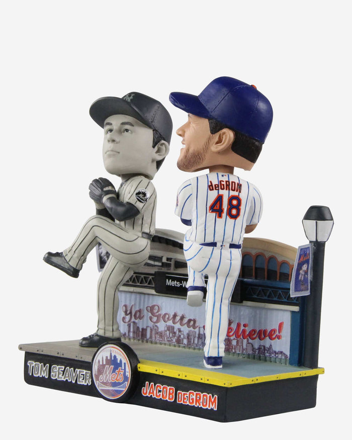 Tom Seaver & Jacob deGrom New York Mets Then And Now Bobblehead FOCO - FOCO.com