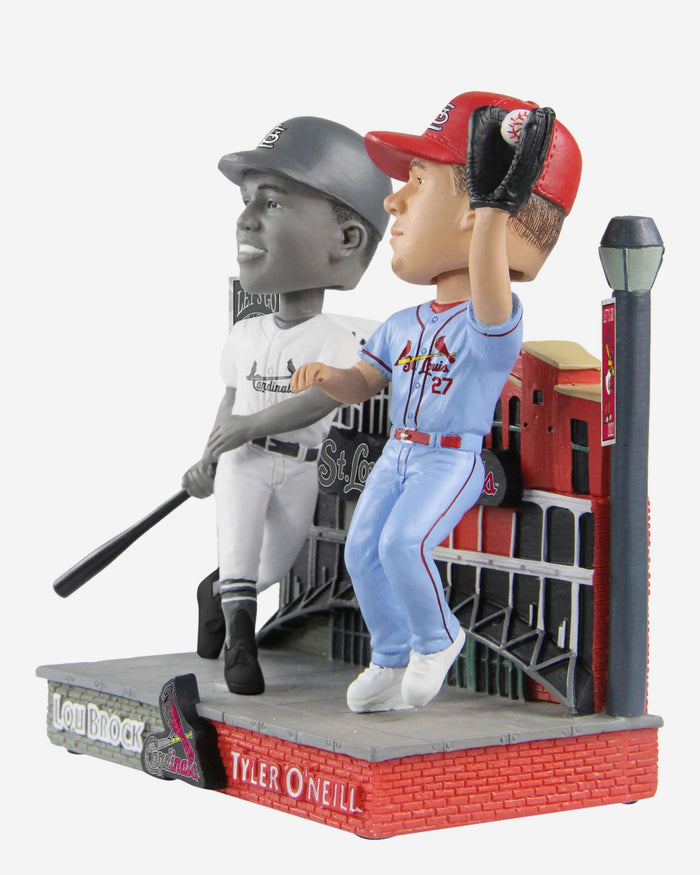 Lou Brock & Tyler O'Neill St Louis Cardinals Then and Now Bobblehead FOCO - FOCO.com