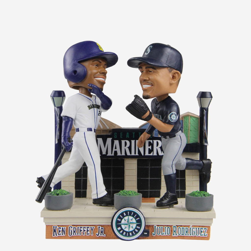 Julio Rodriguez & Ken Griffey Jr Seattle Mariners Then and Now Bobblehead FOCO - FOCO.com