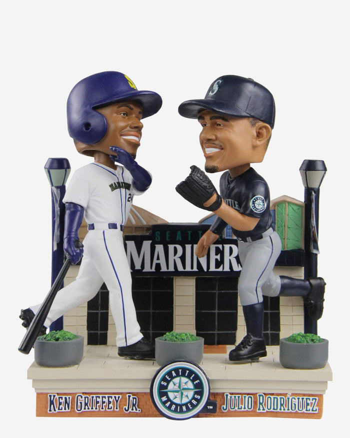 Julio Rodriguez & Ken Griffey Jr Seattle Mariners Then and Now Bobblehead FOCO - FOCO.com