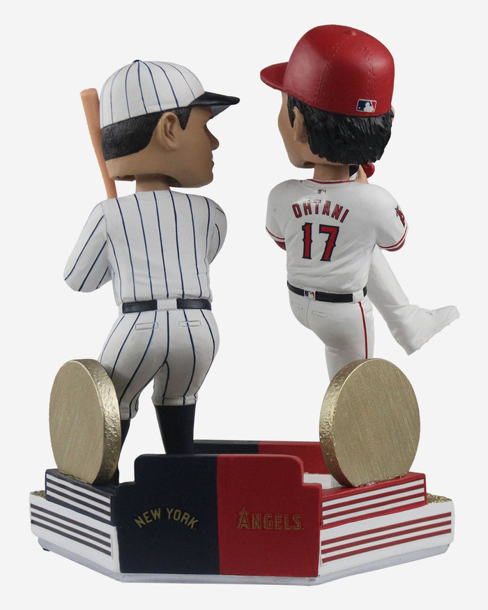 Shohei Ohtani & Babe Ruth Los Angeles Angels & New York Yankees Dual Bobblehead FOCO - FOCO.com