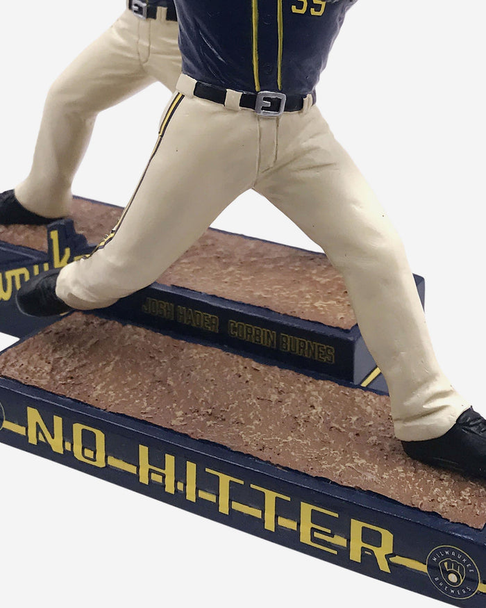 Corbin Burnes & Josh Hader Milwaukee Brewers No Hitter Dual Bobblehead FOCO - FOCO.com