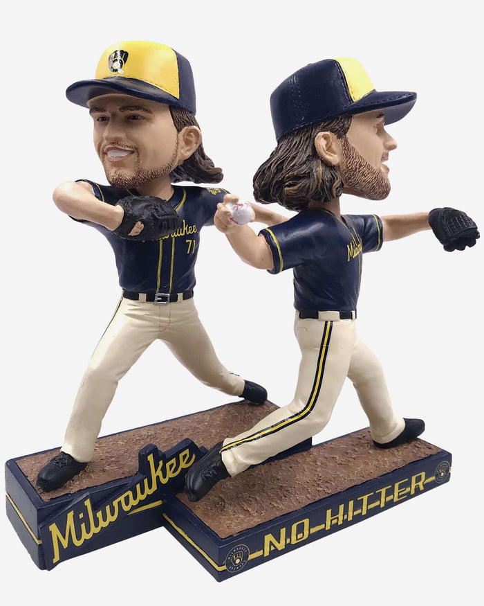 Corbin Burnes & Josh Hader Milwaukee Brewers No Hitter Dual Bobblehead FOCO - FOCO.com