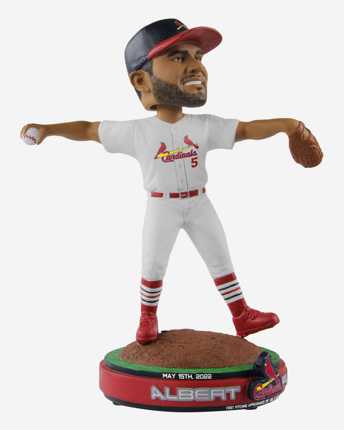 Albert Pujols St Louis Cardinals First Career Pitching Bobblehead FOCO - FOCO.com