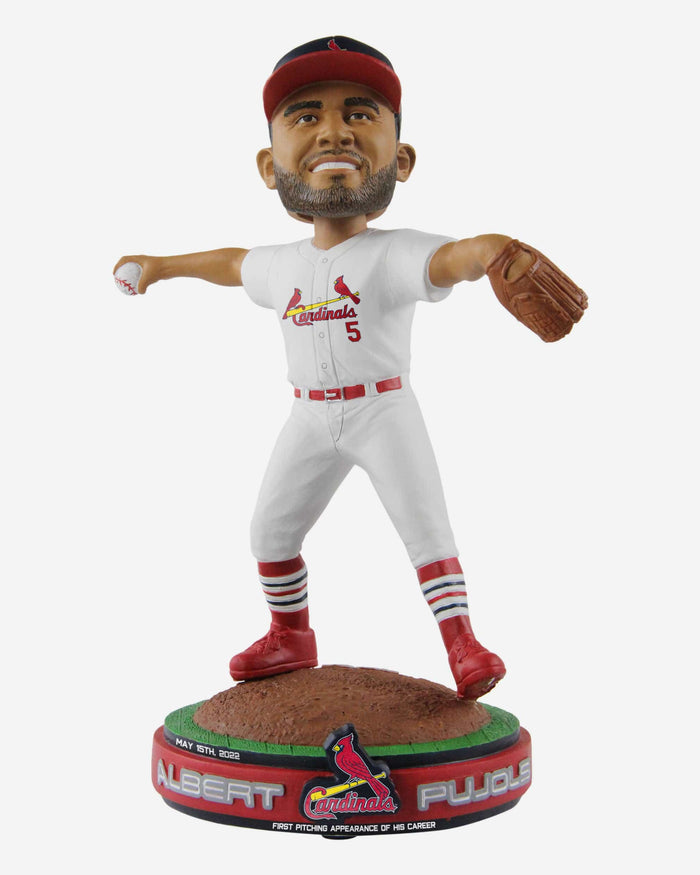 Albert Pujols St Louis Cardinals First Career Pitching Bobblehead FOCO - FOCO.com