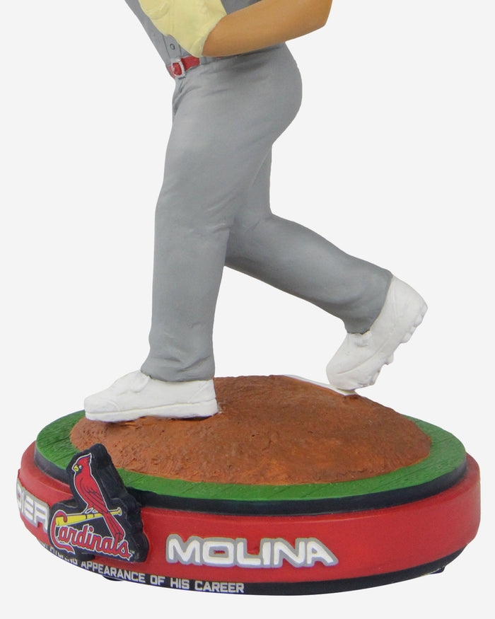 Yadier Molina St Louis Cardinals First Career Pitching Appearance Bobblehead FOCO - FOCO.com