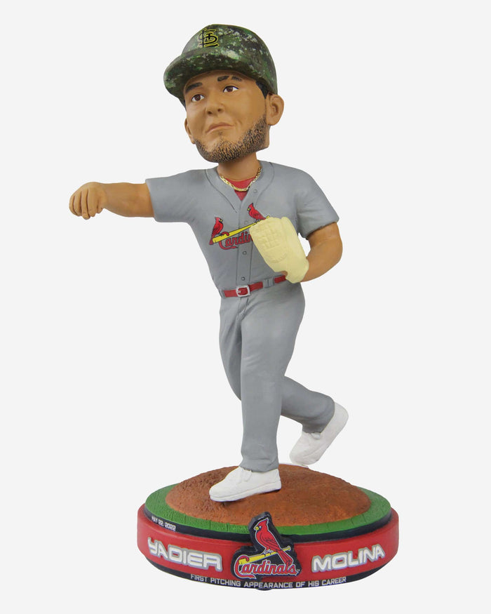 Yadier Molina St Louis Cardinals First Career Pitching Appearance Bobblehead FOCO - FOCO.com