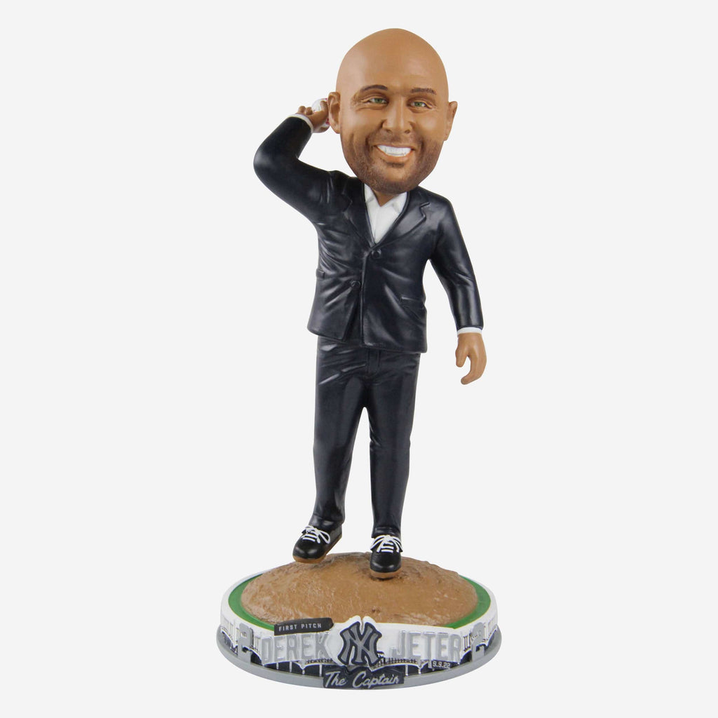 Derek Jeter New York Yankees First Pitch Bobblehead FOCO - FOCO.com