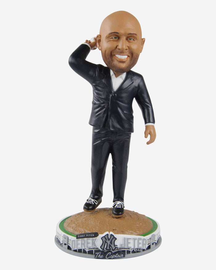 Derek Jeter New York Yankees First Pitch Bobblehead FOCO - FOCO.com