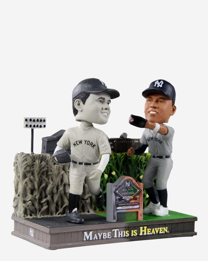 Babe Ruth & Aaron Judge New York Yankees Dyersville Cornfield Dual Bobblehead FOCO - FOCO.com