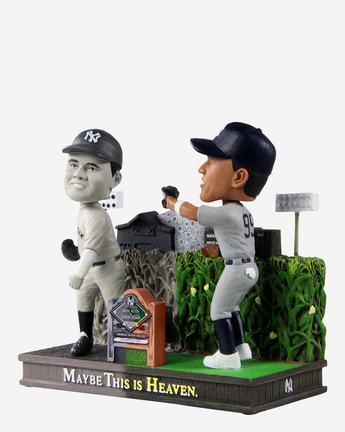 Babe Ruth & Aaron Judge New York Yankees Dyersville Cornfield Dual Bobblehead FOCO - FOCO.com