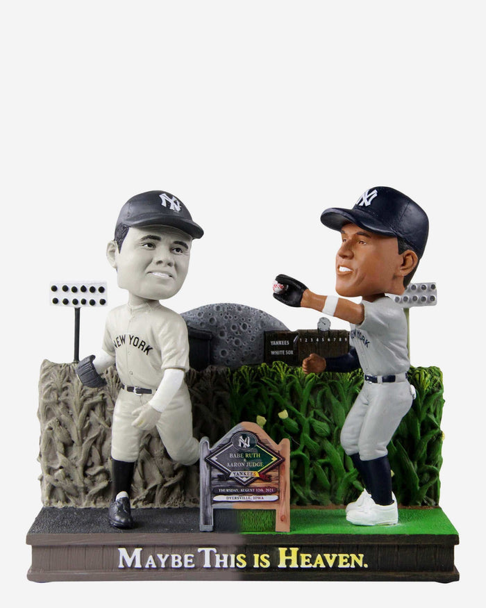 Babe Ruth & Aaron Judge New York Yankees Dyersville Cornfield Dual Bobblehead FOCO - FOCO.com