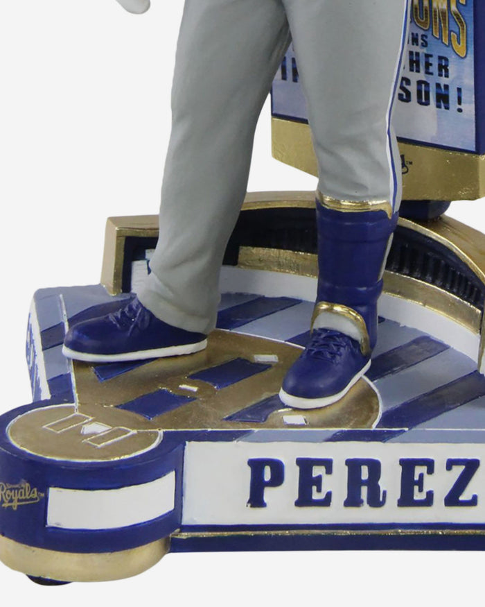 Salvador Perez Kansas City Royals Single Season Catcher Home Run Record Bobblehead FOCO - FOCO.com