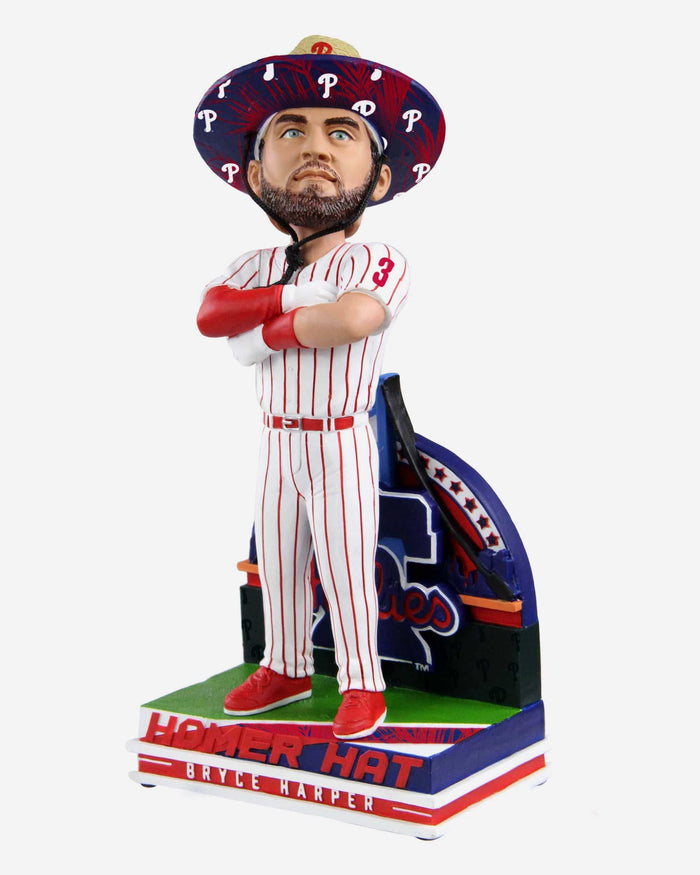 Bryce Harper Philadelphia Phillies Straw Hat Bobblehead FOCO - FOCO.com