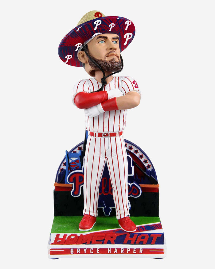 Bryce Harper Philadelphia Phillies Straw Hat Bobblehead FOCO - FOCO.com