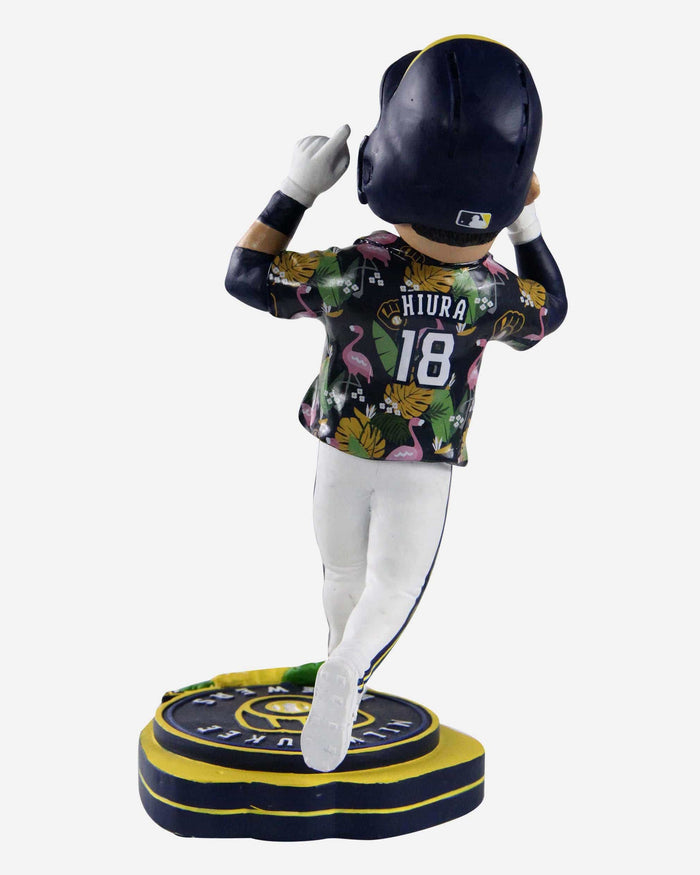 Keston Hiura Milwaukee Brewers Ambassador Hawaiian Shirt Bobblehead FOCO - FOCO.com