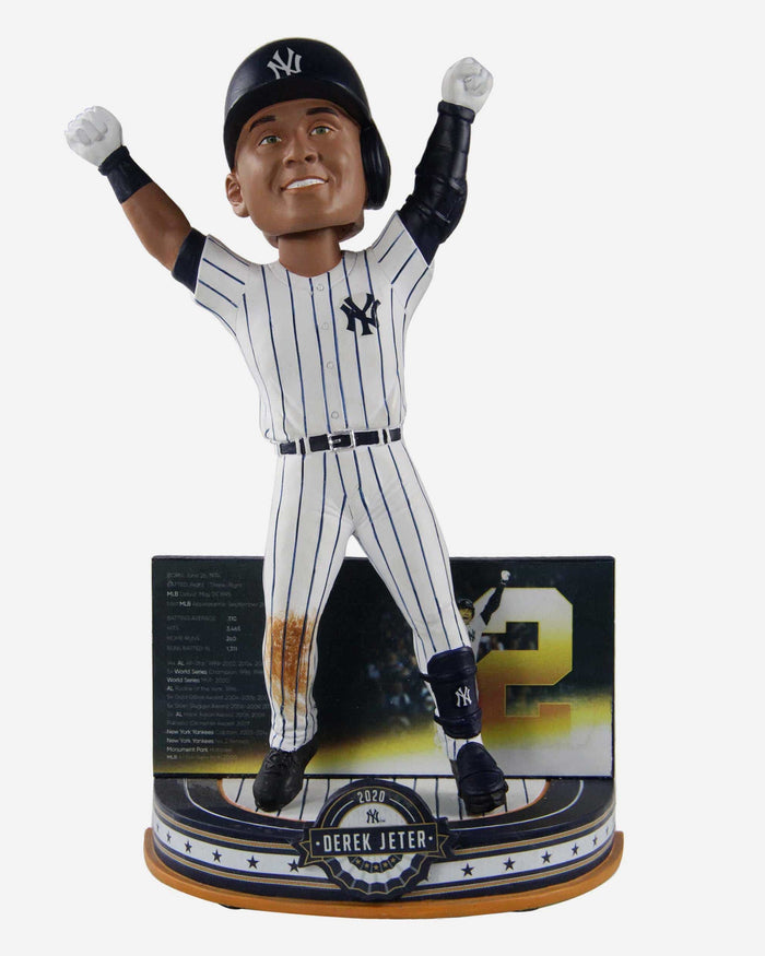 Derek Jeter New York Yankees Career Stats Bobblehead FOCO - FOCO.com