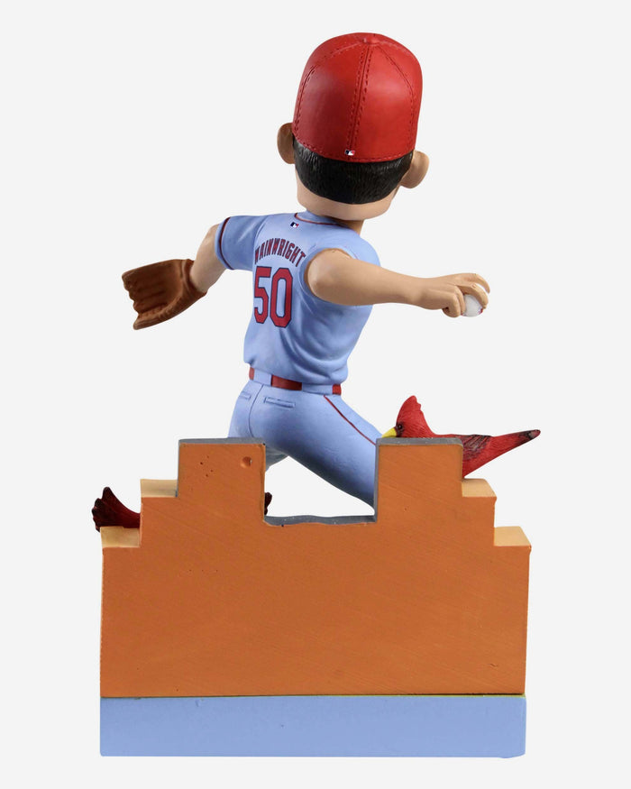 Adam Wainwright St Louis Cardinals Light Blue Jersey Bobblehead FOCO - FOCO.com