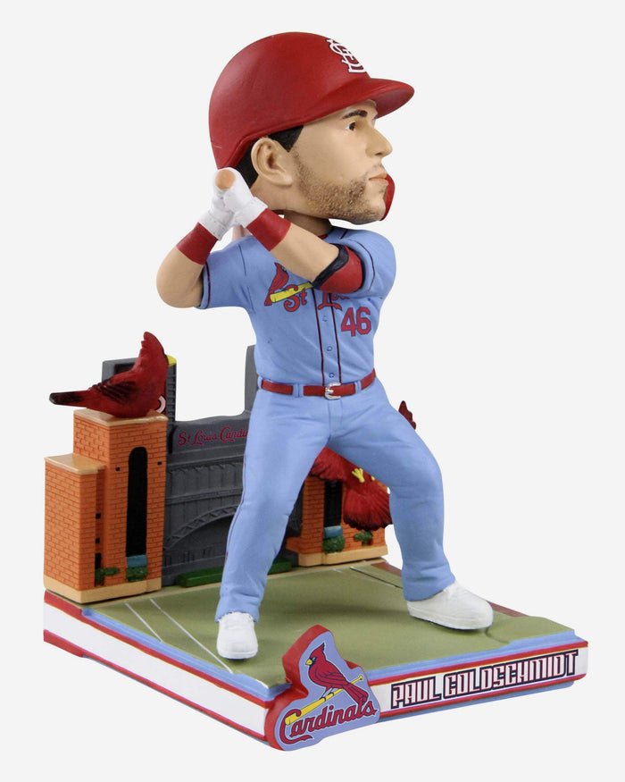 Paul Goldschmidt St Louis Cardinals Light Blue Jersey Bobblehead FOCO - FOCO.com