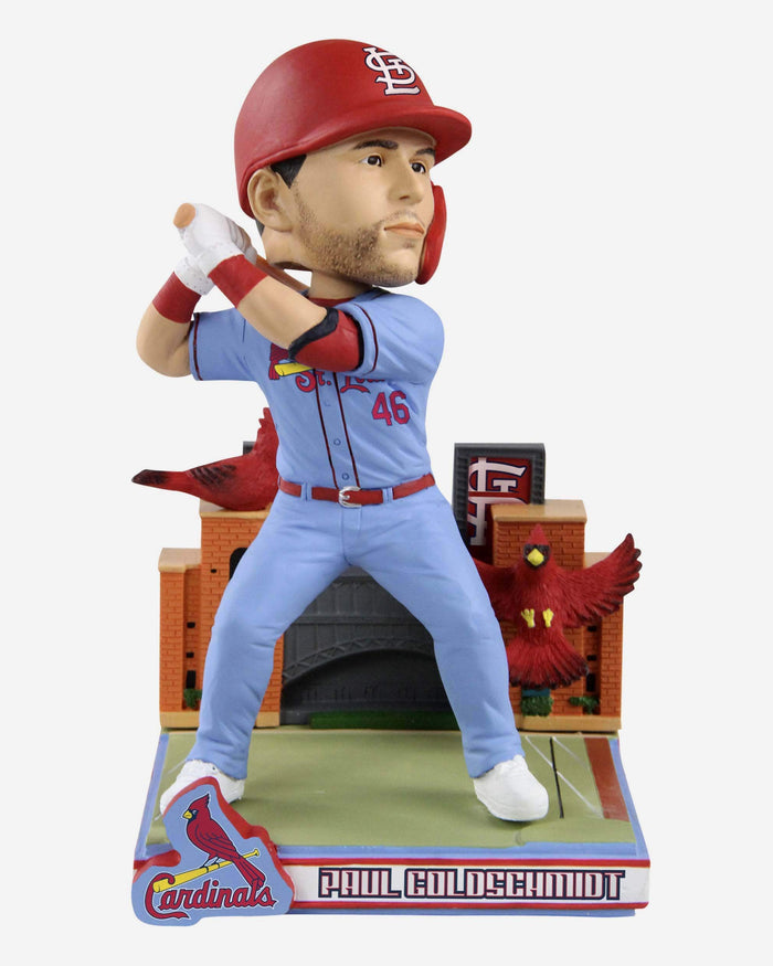 Paul Goldschmidt St Louis Cardinals Light Blue Jersey Bobblehead FOCO - FOCO.com