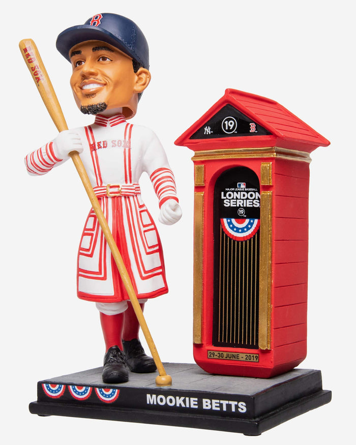 Mookie Betts Boston Red Sox London Series Beefeater Bobblehead FOCO - FOCO.com