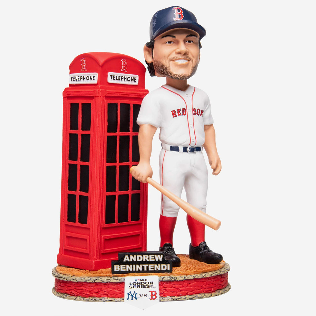 Andrew Benintendi Boston Red Sox London Series Phone Booth Bobblehead FOCO - FOCO.com