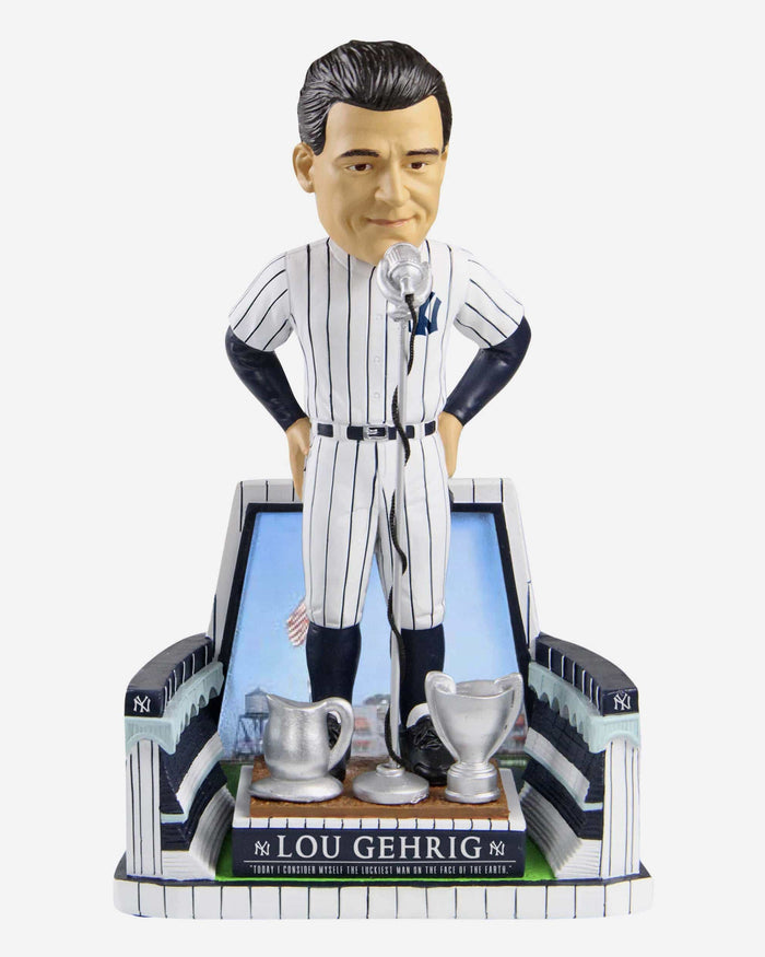 Lou Gehrig New York Yankees Luckiest Man Speech Bobblehead FOCO - FOCO.com