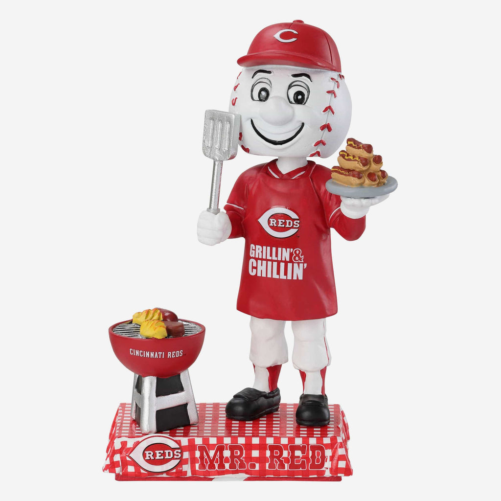 Mr Red Cincinnati Reds Memorial Day Mascot Bobblehead FOCO - FOCO.com