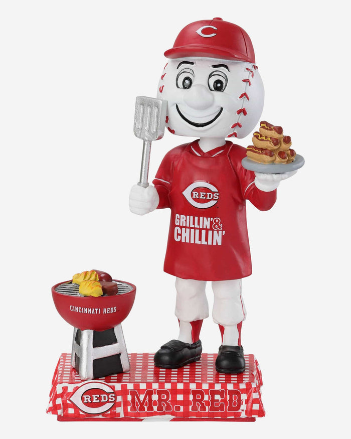 Mr Red Cincinnati Reds Memorial Day Mascot Bobblehead FOCO - FOCO.com