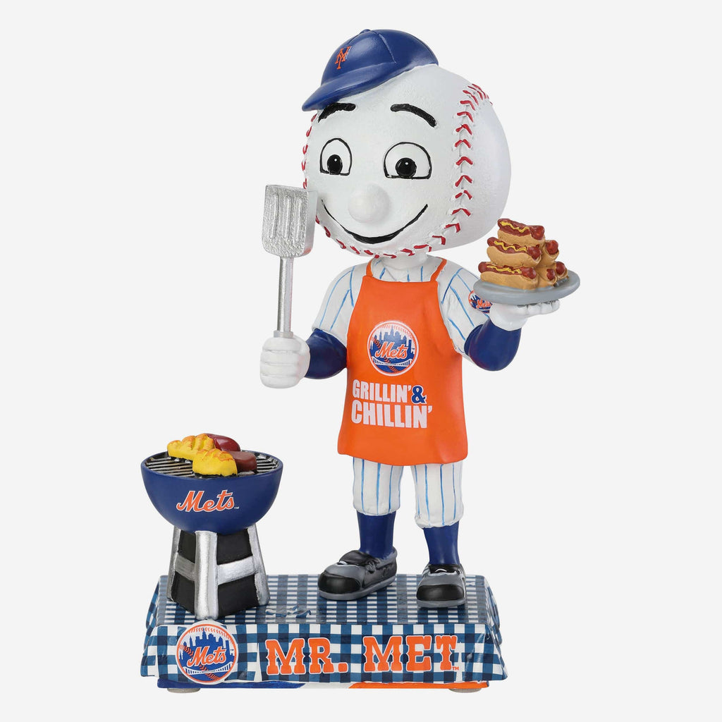 Mr Met New York Mets Memorial Day Mascot Bobblehead FOCO - FOCO.com