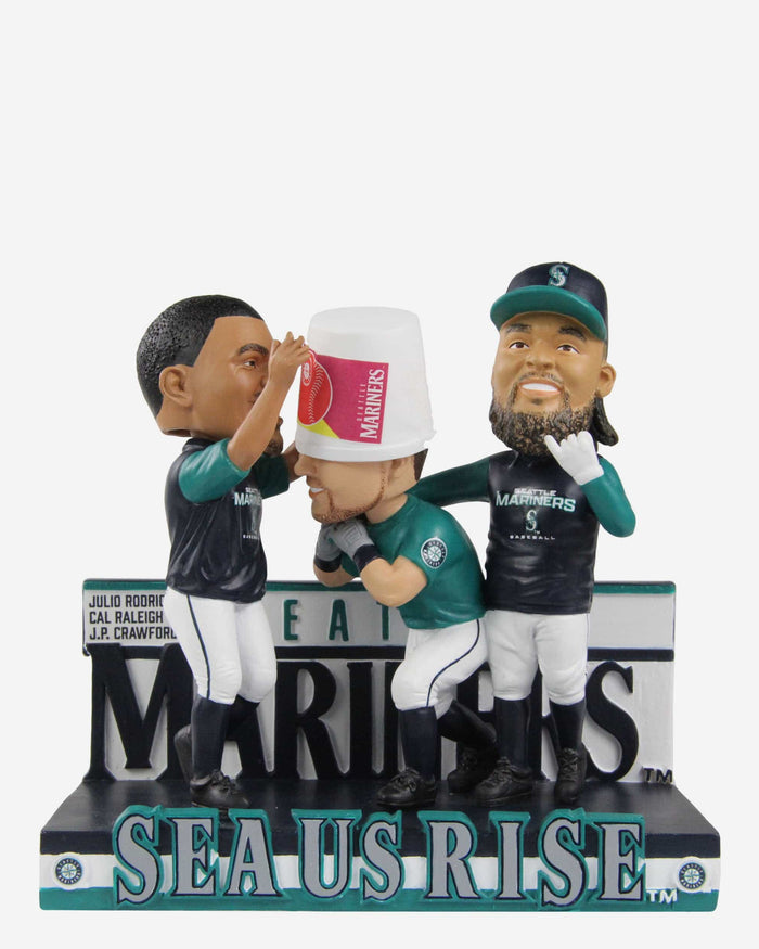 Julio Rodriguez & Cal Raleigh & JP Crawford Seattle Mariners Sea Us Rise Mini Bobblehead Scene FOCO - FOCO.com