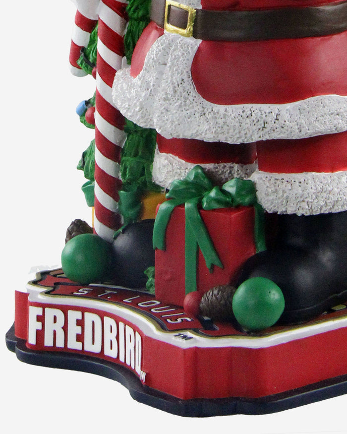 Fredbird St Louis Cardinals Santa Claus Mascot Bobblehead FOCO - FOCO.com