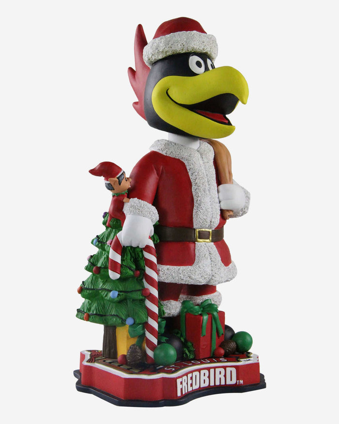 Fredbird St Louis Cardinals Santa Claus Mascot Bobblehead FOCO - FOCO.com