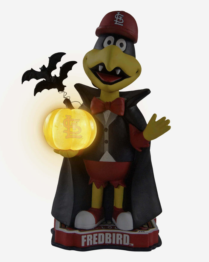 Fredbird St Louis Cardinals Light-Up Pumpkin Halloween Mascot Bobblehead FOCO - FOCO.com