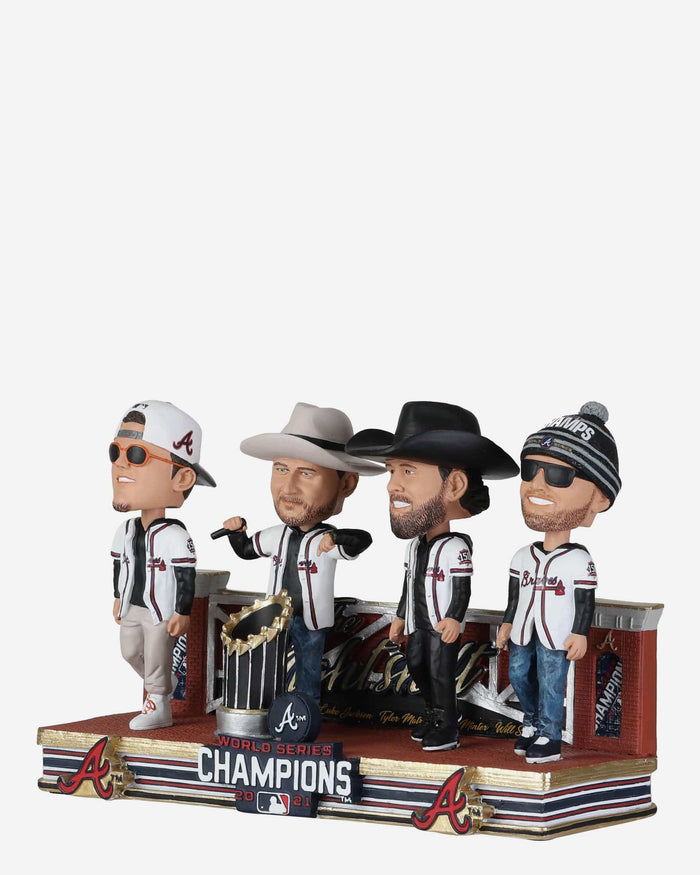 Tyler Matzek & Will Smith & Luke Jackson & AJ Minter Atlanta Braves Nightshift Mini Bobblehead Scene FOCO - FOCO.com