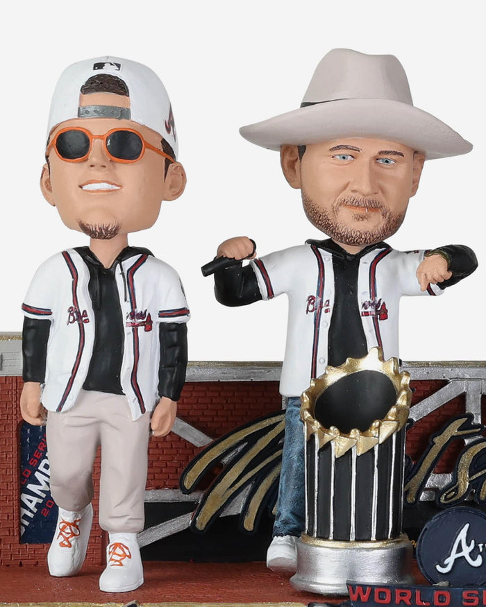 Tyler Matzek & Will Smith & Luke Jackson & AJ Minter Atlanta Braves Nightshift Mini Bobblehead Scene FOCO - FOCO.com
