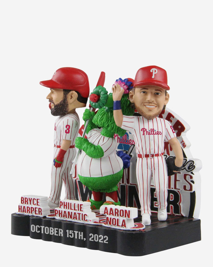Philadelphia Phillies 2022 NLDS Winners Red October Mini Bobblehead Scene FOCO - FOCO.com