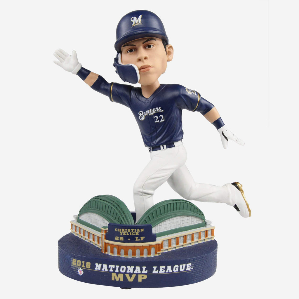 Christian Yelich Milwaukee Brewers 2018 NL MVP Bobblehead FOCO - FOCO.com